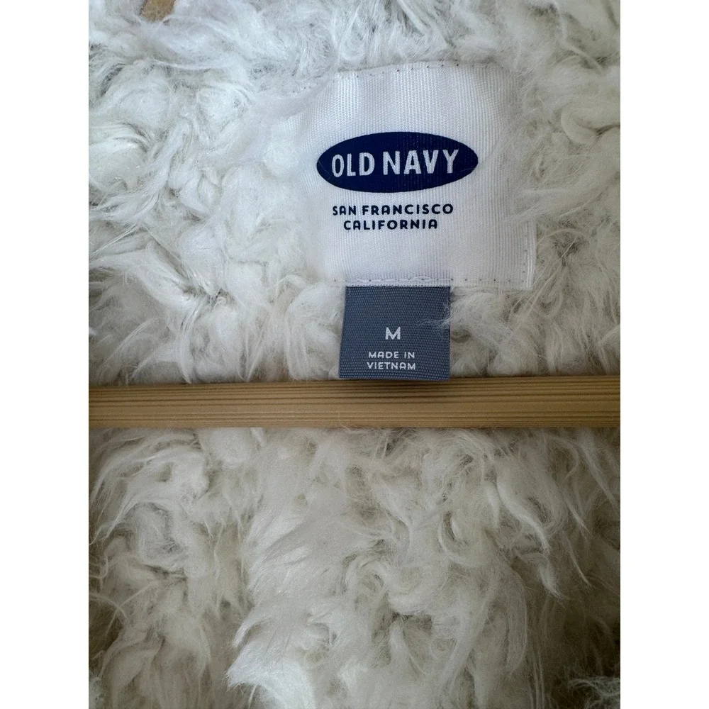 Old Navy Faux Fur Vest — Size M — Penny Lane Style Boho Tan